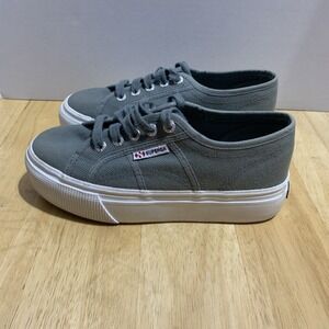 Superga Unisex Shoes Cotu‎ Classic Gray Canvas Sneakers  Size 4.5M/6W